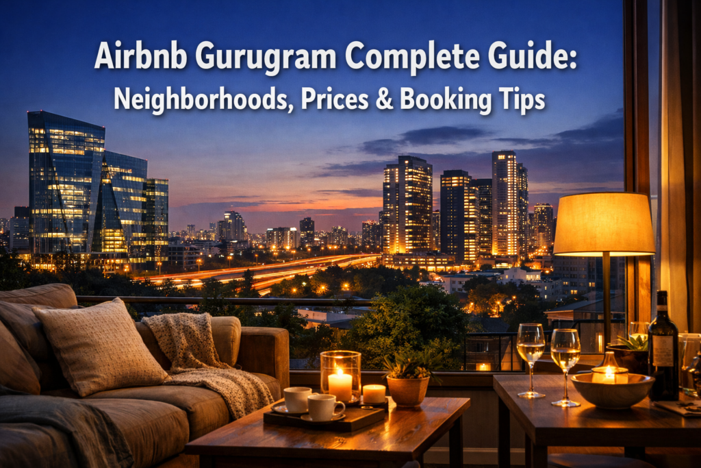 Airbnb Gurugram Complete Guide: Neighborhoods, Prices & Booking Tips