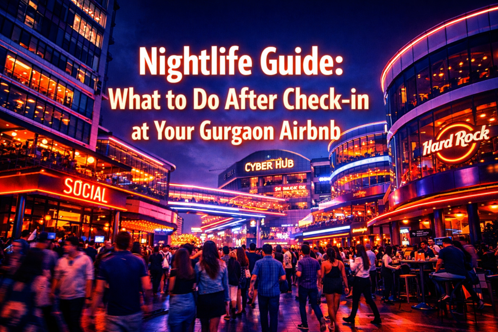 Nightlife Guide: What to Do After Check-in at Your Gurgaon Airbnb