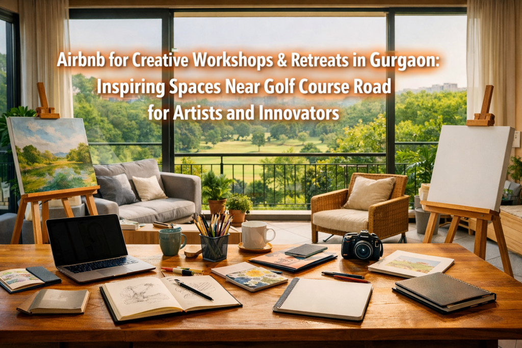 Airbnb for Creative Workshops & Retreats in Gurgaon: Inspiring Spaces Near Golf Course Road for Artists and Innovators