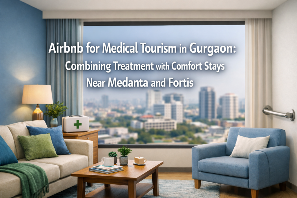 Airbnb for Medical Tourism in Gurgaon: Combining Treatment with Comfort Stays Near Medanta and Fortis