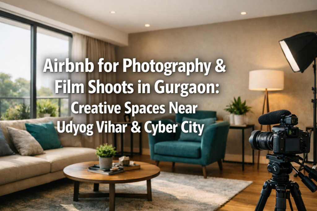 Airbnb for Photography & Film Shoots in Gurgaon: Creative Spaces Near Udyog Vihar & Cyber City
