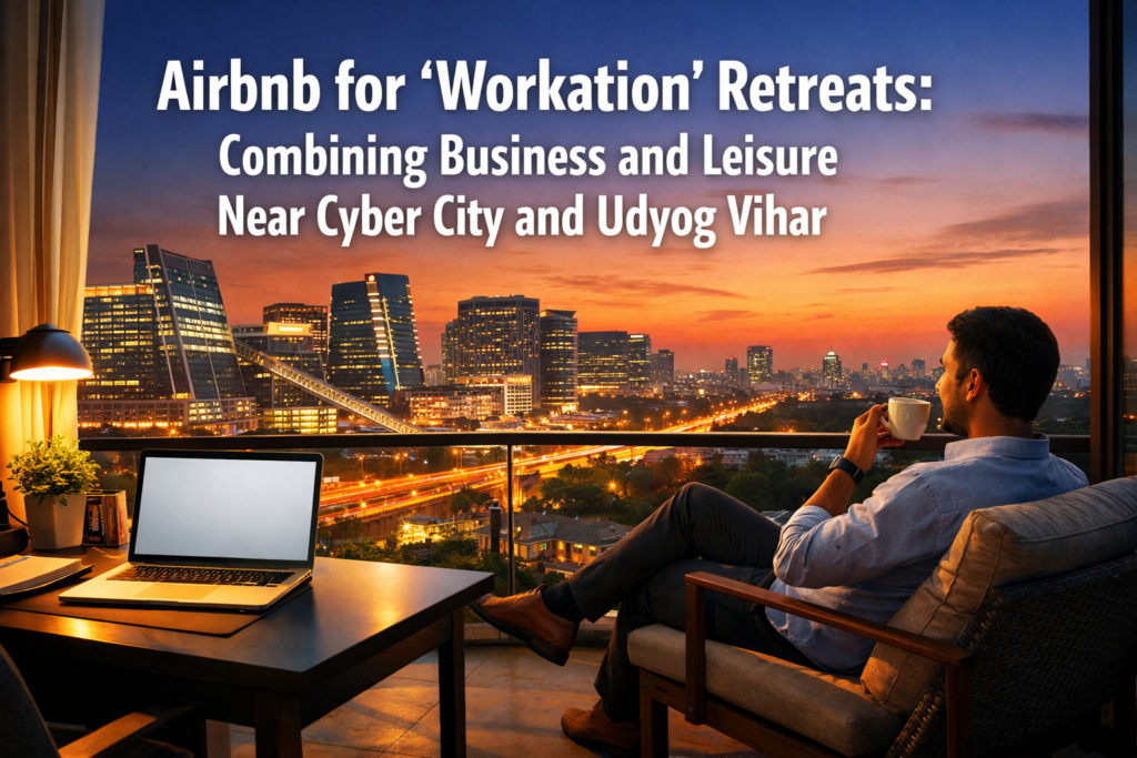Airbnb for 'Workation' Retreats: Combining Business and Leisure Near Cyber City and Udyog Vihar