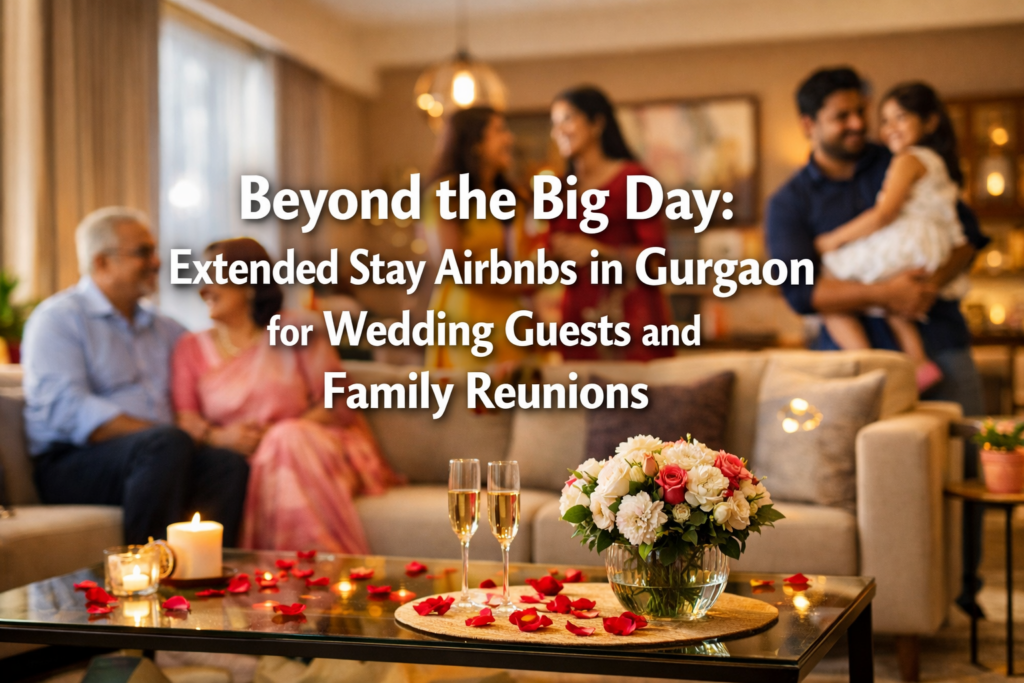 Beyond the Big Day: Extended Stay Airbnbs in Gurgaon for Wedding Guests and Family Reunions