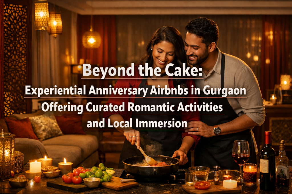 Beyond the Cake: Experiential Anniversary Airbnbs in Gurgaon Offering Curated Romantic Activities and Local Immersion