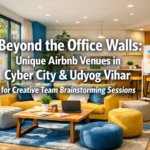 Beyond the Office Walls: Unique Airbnb Venues in Cyber City & Udyog Vihar for Creative Team Brainstorming Sessions