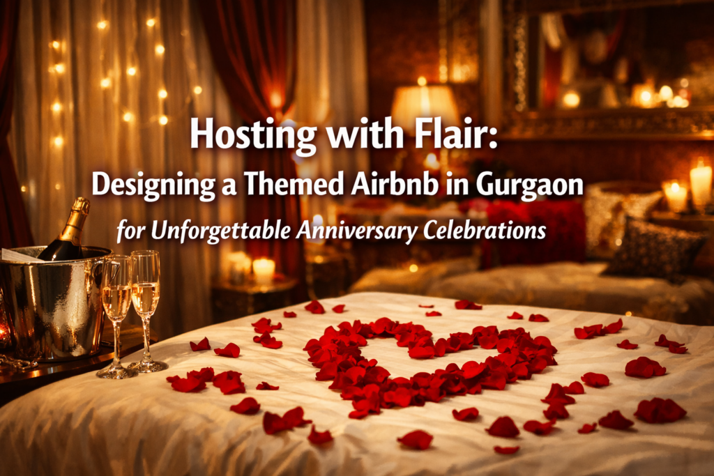 Hosting with Flair: Designing a Themed Airbnb in Gurgaon for Unforgettable Anniversary Celebrations