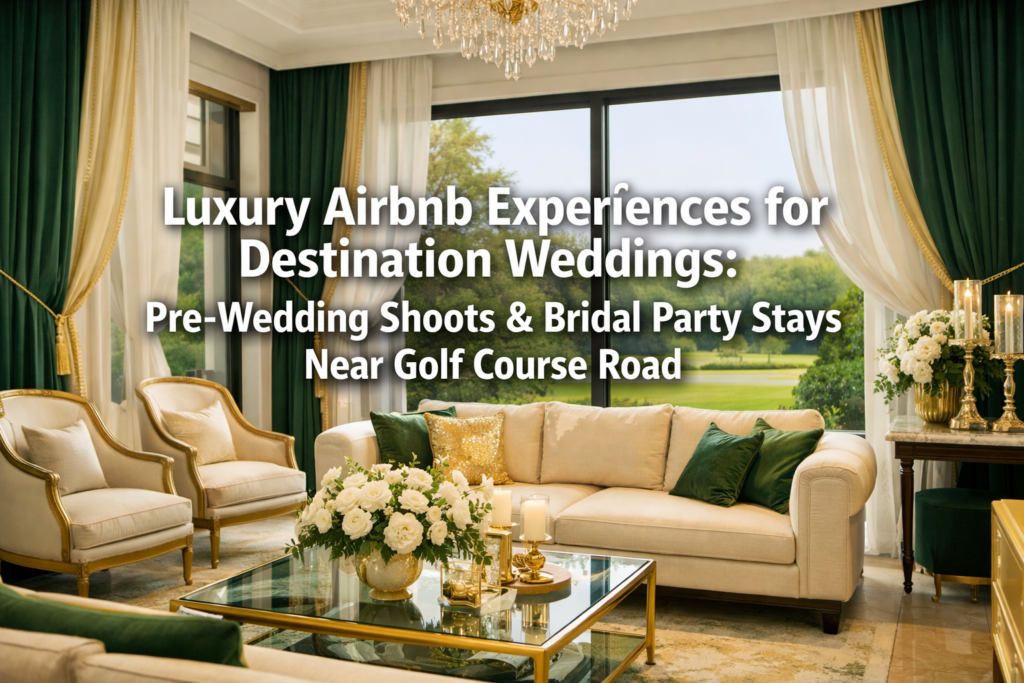 Luxury Airbnb Experiences for Destination Weddings: Pre-Wedding Shoots & Bridal Party Stays Near Golf Course Road