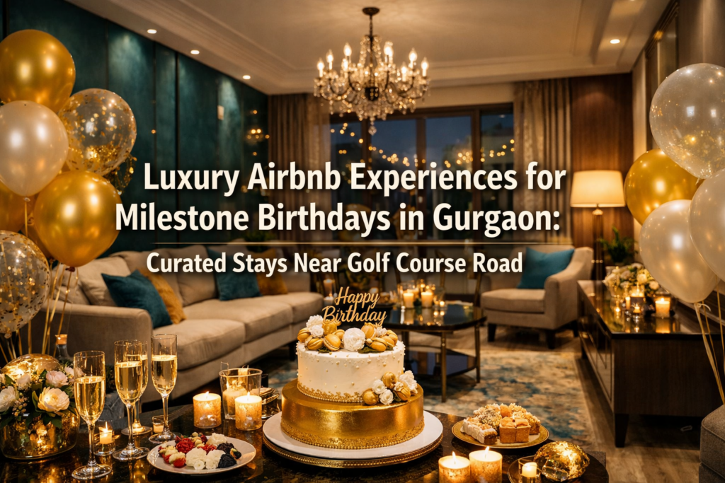 Luxury Airbnb Experiences for Milestone Birthdays in Gurgaon: Curated Stays Near Golf Course Road