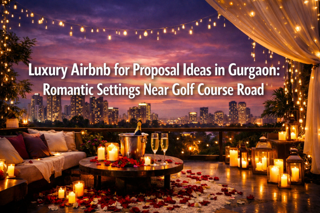 Luxury Airbnb for Proposal Ideas in Gurgaon: Romantic Settings Near Golf Course Road