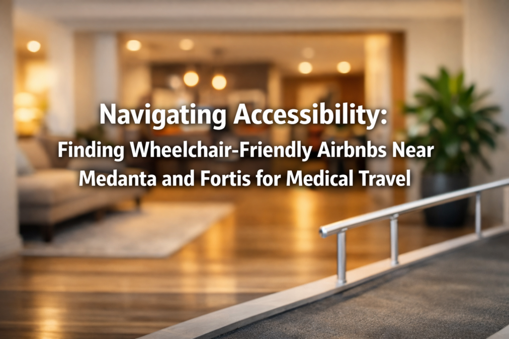Navigating Accessibility: Finding Wheelchair-Friendly Airbnbs Near Medanta and Fortis for Medical Travel