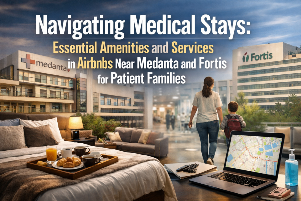 Navigating Medical Stays: Essential Amenities and Services in Airbnbs Near Medanta and Fortis for Patient Families