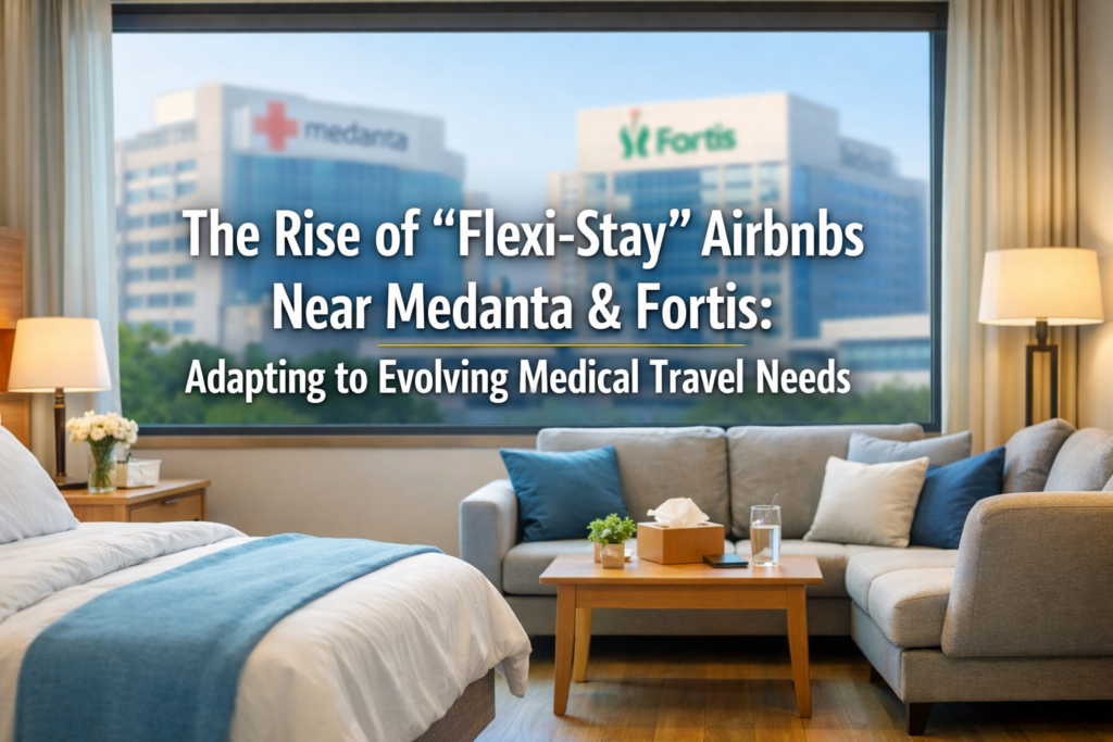 The Rise of 'Flexi-Stay' Airbnbs Near Medanta & Fortis: Adapting to Evolving Medical Travel Needs