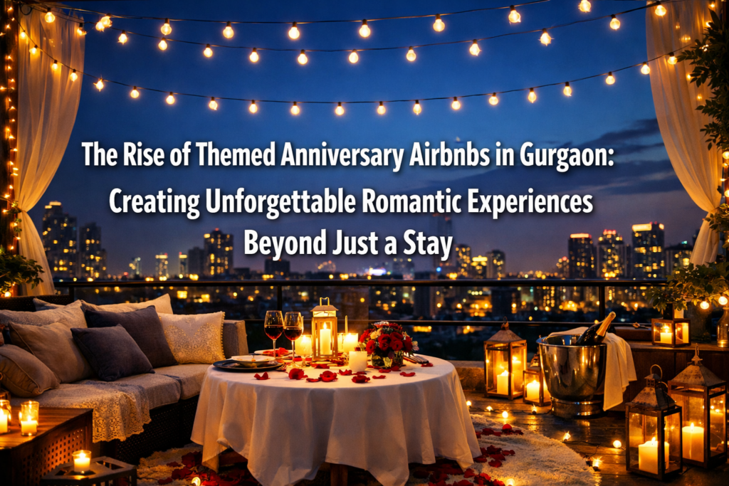 The Rise of Themed Anniversary Airbnbs in Gurgaon: Creating Unforgettable Romantic Experiences Beyond Just a Stay