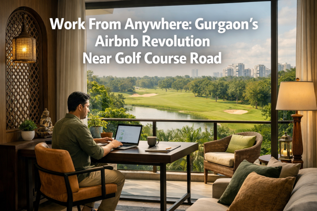 The Rise of 'Work from Airbnb' Stays in Gurgaon: Balancing Productivity and Relaxation Near Golf Course Road