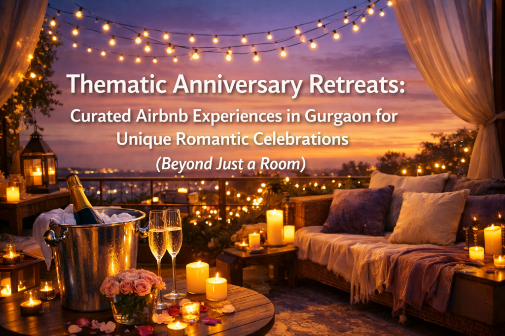 Thematic Anniversary Retreats: Curated Airbnb Experiences in Gurgaon for Unique Romantic Celebrations (Beyond Just a Room)