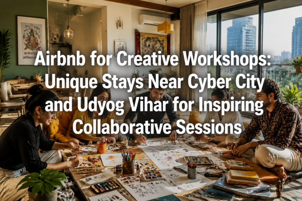 Airbnb for Creative Workshops: Unique Stays Near Cyber City and Udyog Vihar for Inspiring Collaborative Sessions