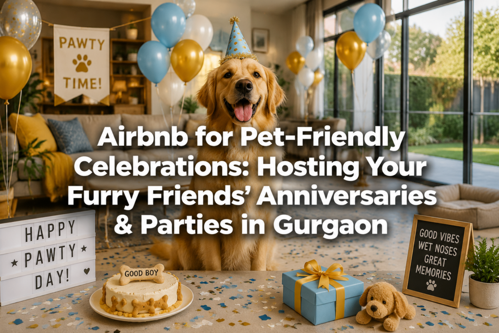 Airbnb for Pet-Friendly Celebrations: Hosting Your Furry Friends' Anniversaries & Parties in Gurgaon