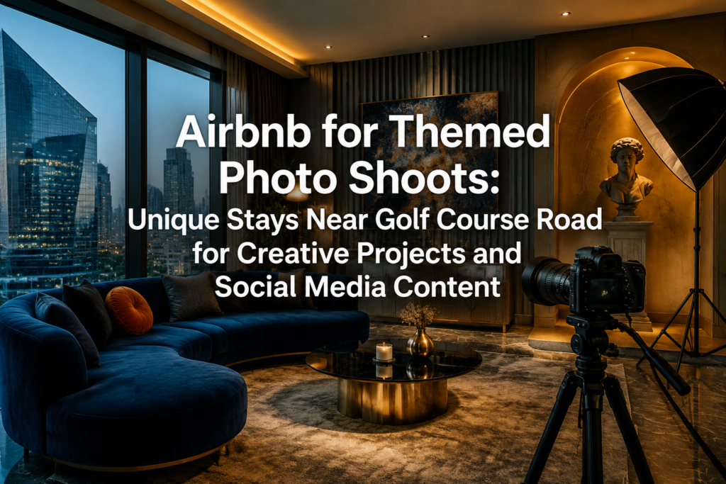 Airbnb for Themed Photo Shoots: Unique Stays Near Golf Course Road for Creative Projects and Social Media Content