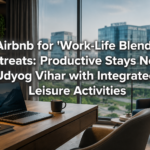 Airbnb for 'Work-Life Blend' Retreats: Productive Stays Near Udyog Vihar with Integrated Leisure Activities