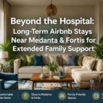 Beyond the Hospital: Long-Term Airbnb Stays Near Medanta & Fortis for Extended Family Support