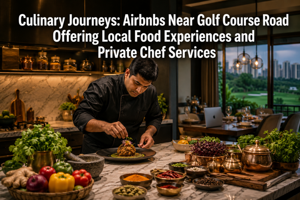 Culinary Journeys: Airbnbs Near Golf Course Road Offering Local Food Experiences and Private Chef Services
