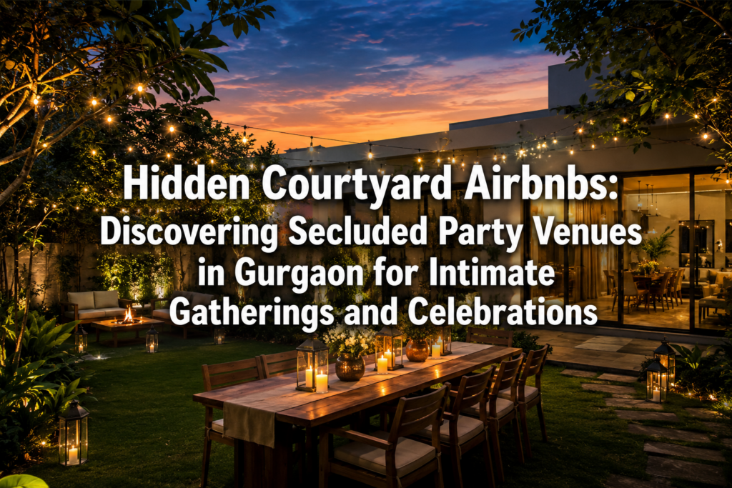 Hidden Courtyard Airbnbs: Discovering Secluded Party Venues in Gurgaon for Intimate Gatherings and Celebrations