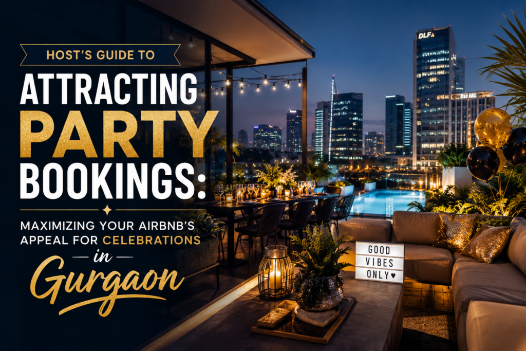 Host's Guide to Attracting Party Bookings: Maximizing Your Airbnb's Appeal for Celebrations in Gurgaon
