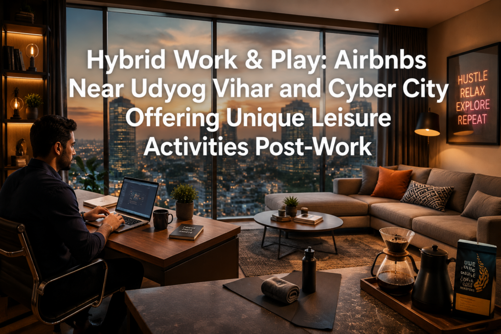 Hybrid Work & Play: Airbnbs Near Udyog Vihar and Cyber City Offering Unique Leisure Activities Post-Work