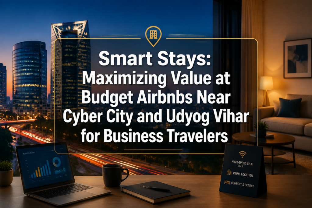 Smart Stays: Maximizing Value at Budget Airbnbs Near Cyber City and Udyog Vihar for Business Travelers