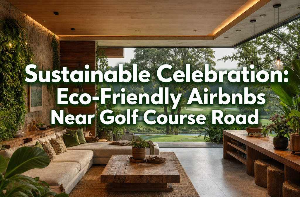 Sustainable Celebration: Eco-Friendly Airbnbs for Anniversary & Party Near Golf Course Road