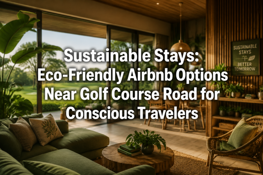 Sustainable Stays: Eco-Friendly Airbnb Options Near Golf Course Road for Conscious Travelers