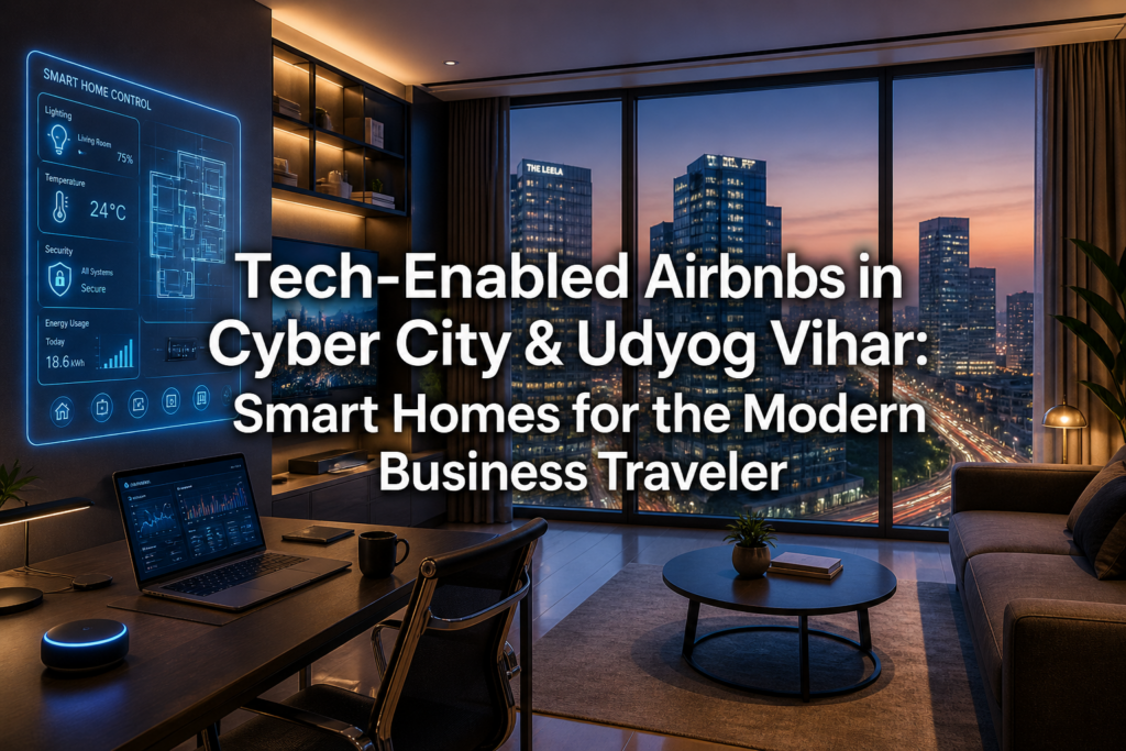 Tech-Enabled Airbnbs in Cyber City & Udyog Vihar: Smart Homes for the Modern Business Traveler