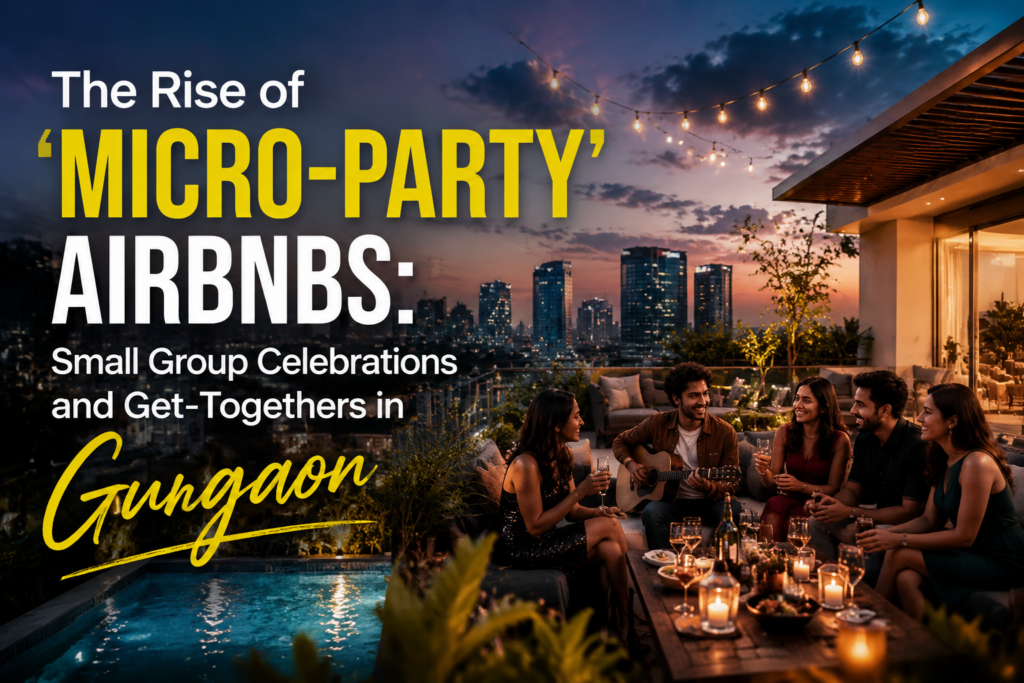 The Rise of 'Micro-Party' Airbnbs: Small Group Celebrations and Get-Togethers in Gurgaon
