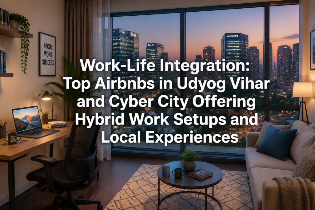Work-Life Integration: Top Airbnbs in Udyog Vihar and Cyber City Offering Hybrid Work Setups and Local Experiences